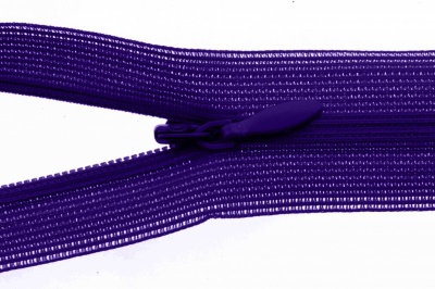 Молния потайная Т3 866, 20 см, капрон, цвет фиолетовый - купить в Ярославле. Цена: 5.27 руб.