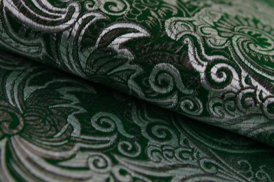 Ткань костюмная жаккард, 135 гр/м2, шир.150см, цвет зелёный№4 - купить в Ярославле. Цена 441.94 руб.