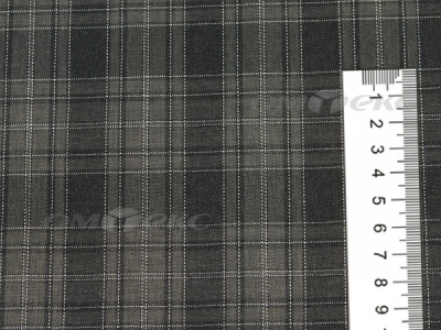 Ткань костюмная клетка 25235 2004, 185 гр/м2, шир.150см, цвет серый/бел - купить в Ярославле. Цена 