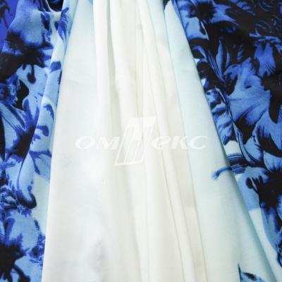 Плательная ткань "Фламенко" 19.1, 80 гр/м2, шир.150 см, принт растительный - купить в Ярославле. Цена 241.49 руб.