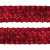 Тесьма с пайетками 3, шир. 35 мм/уп. 25+/-1 м, цвет красный - купить в Ярославле. Цена: 1 308.30 руб.
